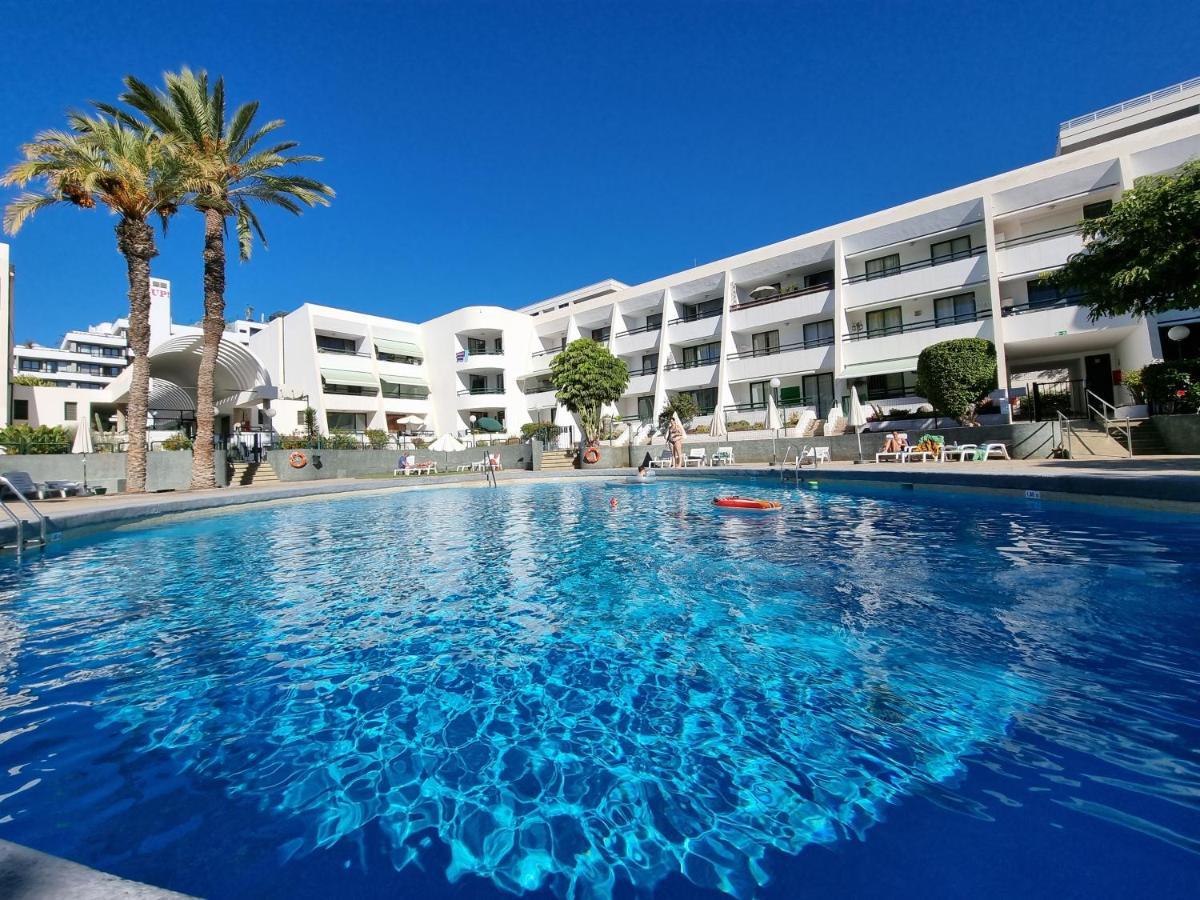 Apartment Casa Palmera Only 150 Meters To The Beach, Heated Pool, Wifi, Sat-Tv, Balcony With Poolview Arona  Exterior foto