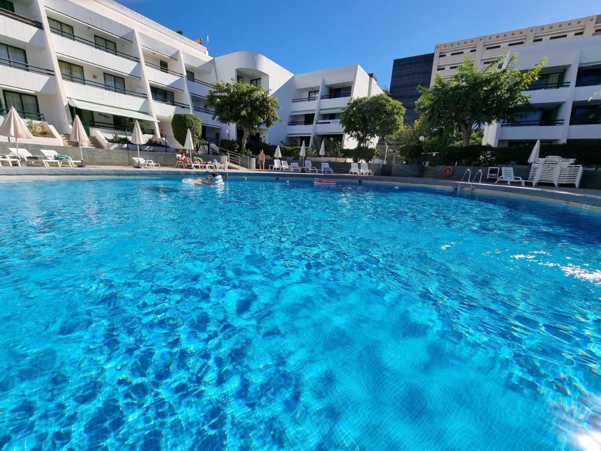 Apartment Casa Palmera Only 150 Meters To The Beach, Heated Pool, Wifi, Sat-Tv, Balcony With Poolview Arona  Exterior foto