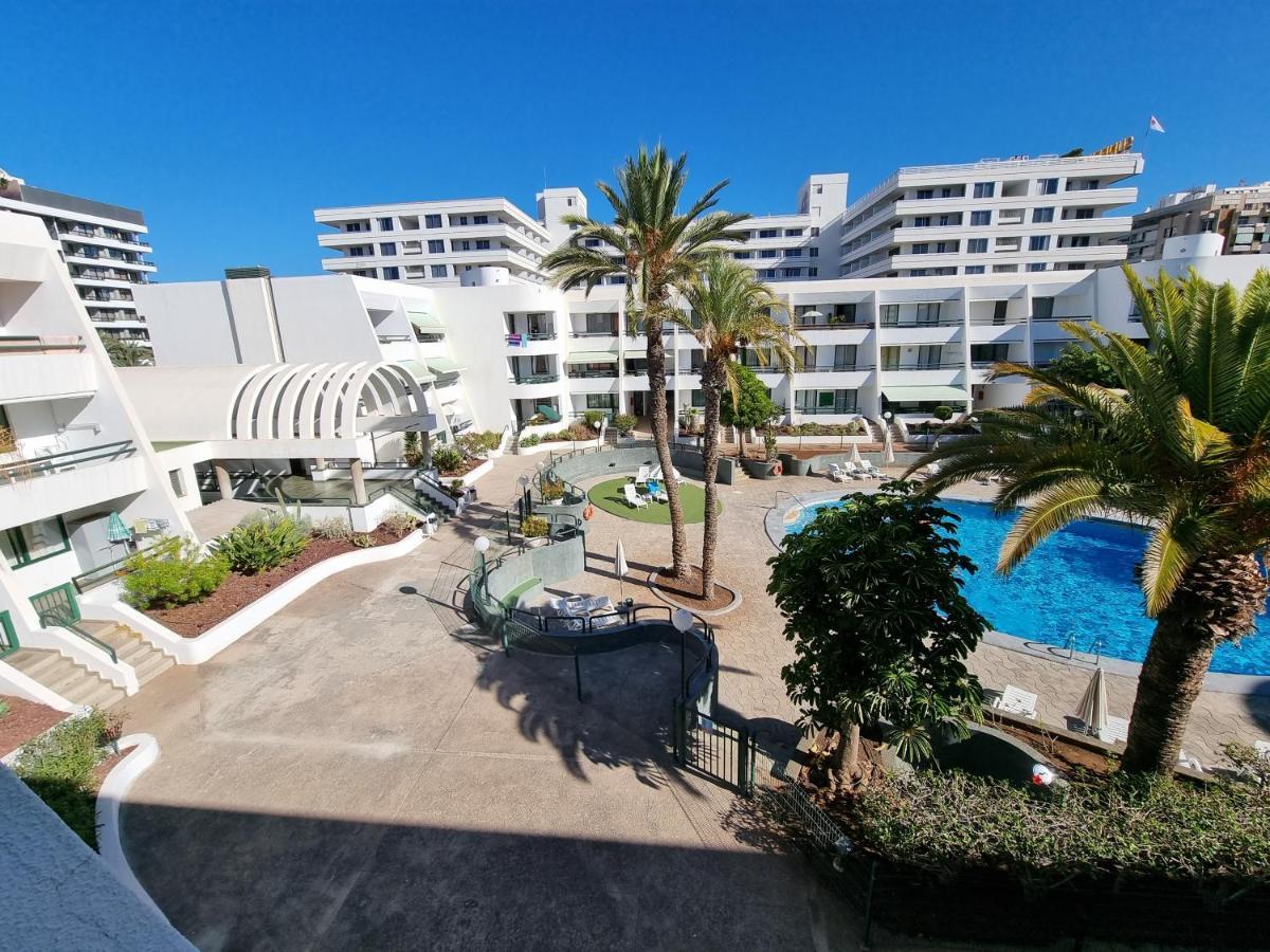 Apartment Casa Palmera Only 150 Meters To The Beach, Heated Pool, Wifi, Sat-Tv, Balcony With Poolview Arona  Exterior foto
